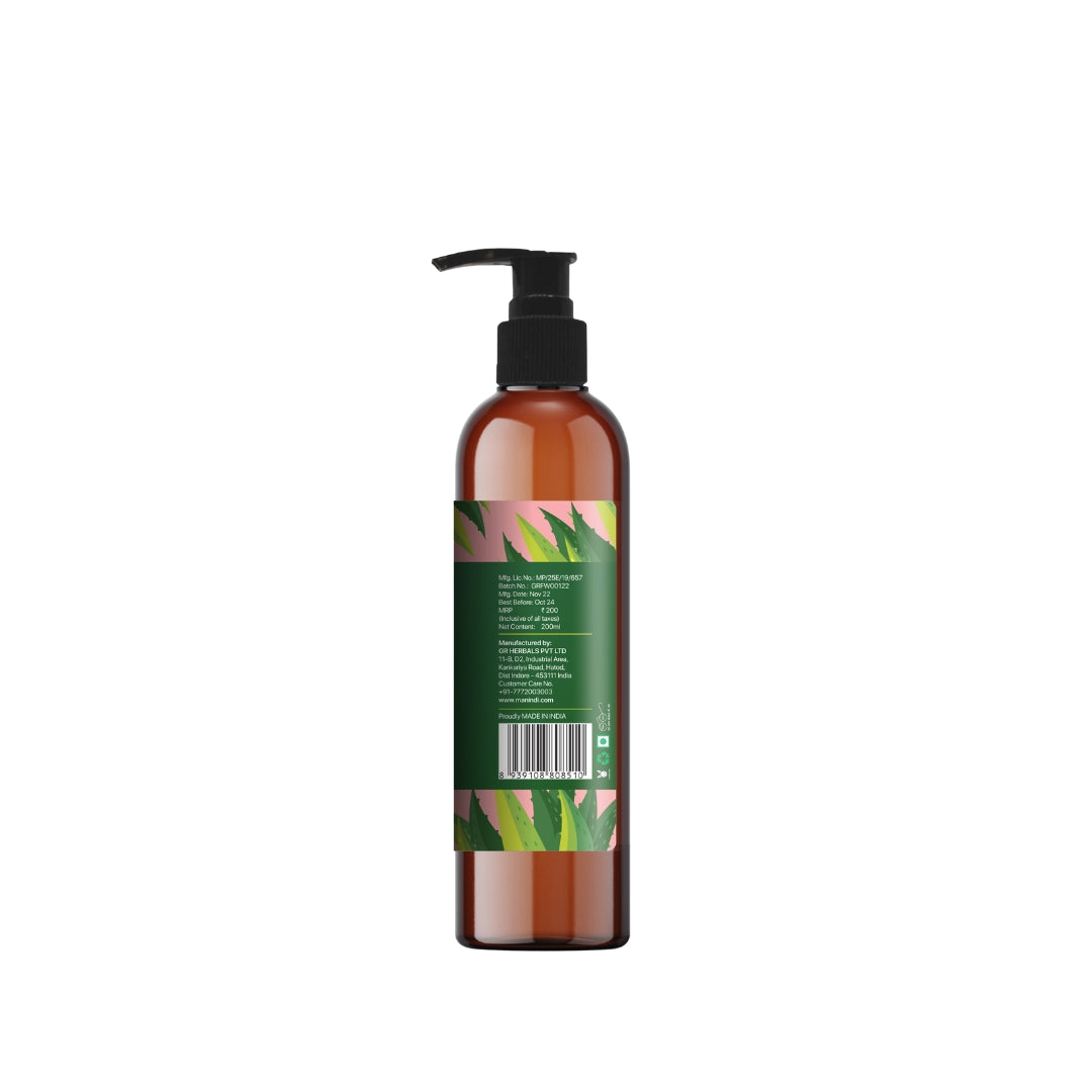 Manindi Face Wash-Niacinamide and Vitamin E for Oily Skin | Controls Pimples,Blackheads and Whiteheads | Paraben Free - 200 ML