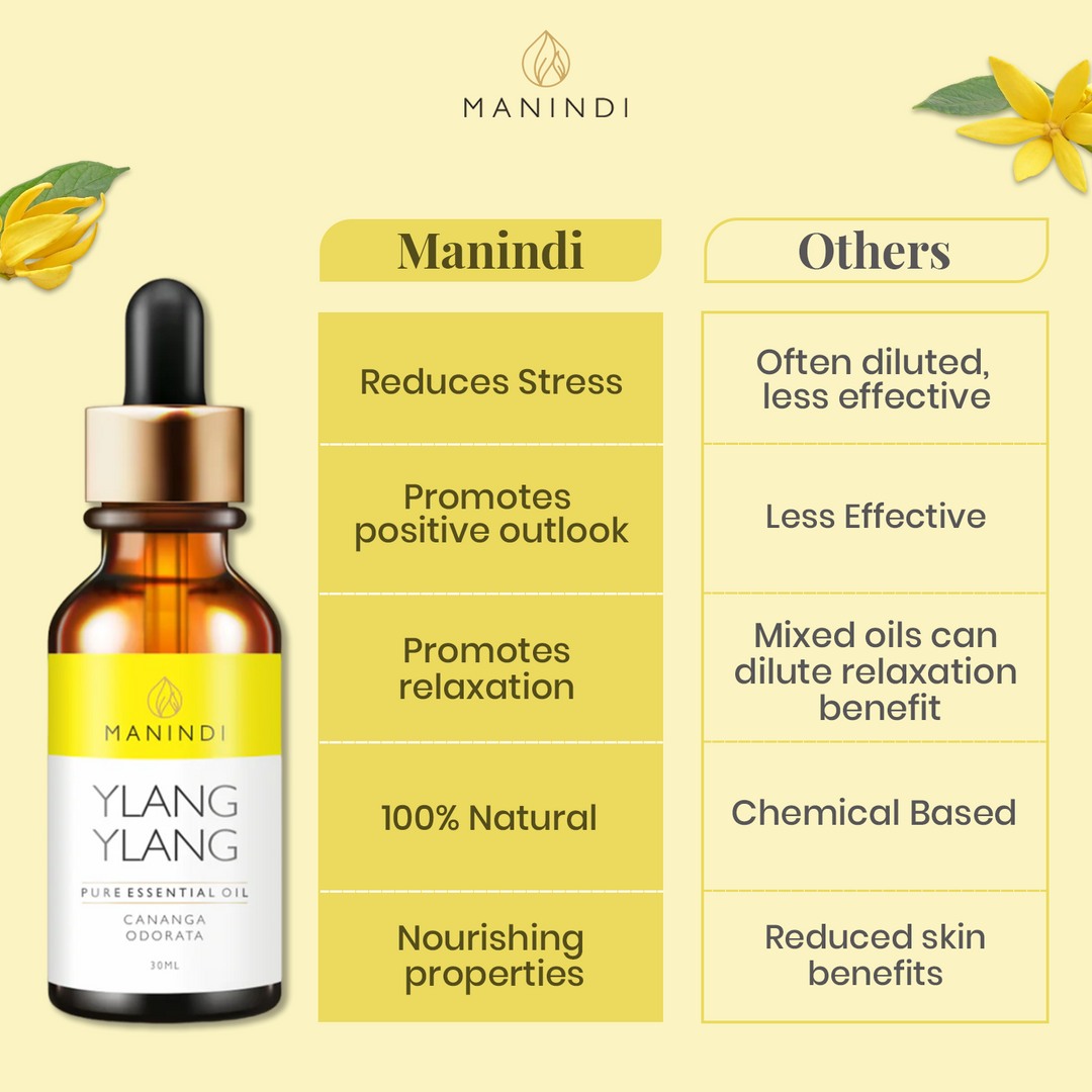 Ylang Ylang Essential Oil 30 ML , Mood Uplifting ,reduce stress promote ,Skin,Hair