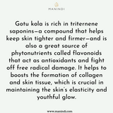 Manindi  Gotukola Face Oil - Boosts Collagen | Improves Skin Elasticity | Fights Wrinkles | Quick Absorbing | Anti Acne, Anti Aging - No Parabens ,Silicones & Mineral Oil - 100 ml