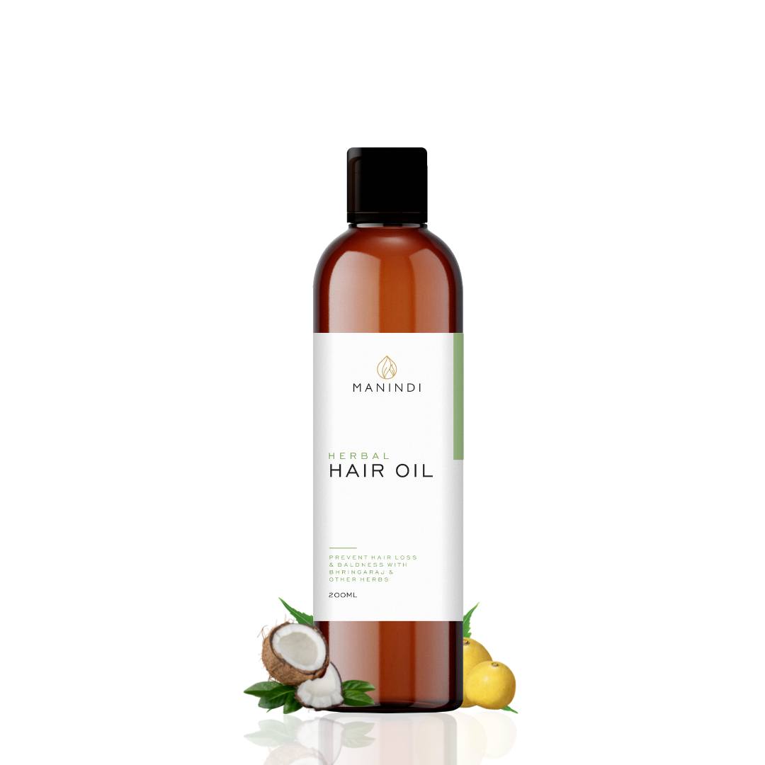 Manindi Hair Oil - For  Hair Fall Control and Hair Growth |Combination Of Standardized Botanical Extracts