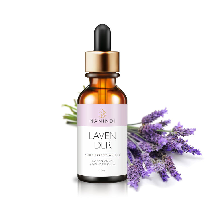 Manindi Lavender Essential Oil 30 ML , Aroma Therapy, Anxiety,Fungal Infection,Allergies, Menstrual Cramps